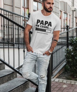 Teeshirt Homme - Papa En Cours (Veuillez Patienter)