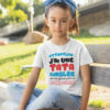 Teeshirt Enfant - Attention J'ai Une Tata Cinglée