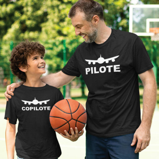 Pack 2 T-shirts - Pilote - Copilote