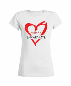 Teeshirt Femme - Maman Imparfaite - Blanc