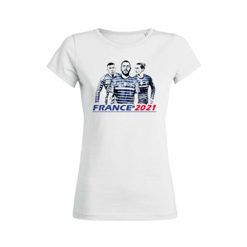 Teeshirt Femme - France 2021 (MBG) Mbappé Benzema Griezmann