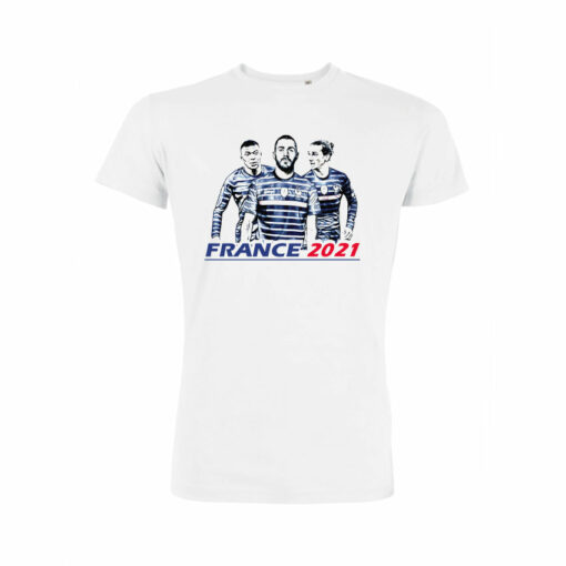 Teeshirt Homme - France 2021 (MBG) Mbappé Benzema Griezmann