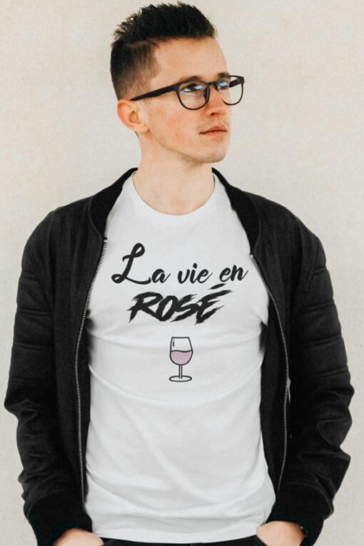 Teeshirt Homme - La Vie En Rosé