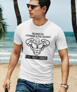 Teeshirt Homme - Aujourd'hui J'apprends À Être Sociable