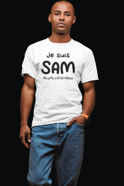 Teeshirt Homme - Je Suis Sam (Mes Potes Sont Alcooliques)
