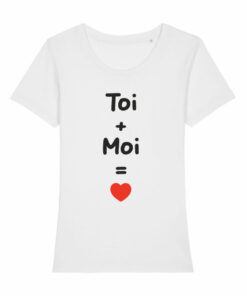 Teeshirt Femme - Toi + Moi = Coeur