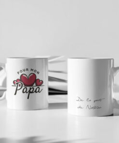 Mug - Pour Mon Papa De La Part De (Votre PrÃ©nom)