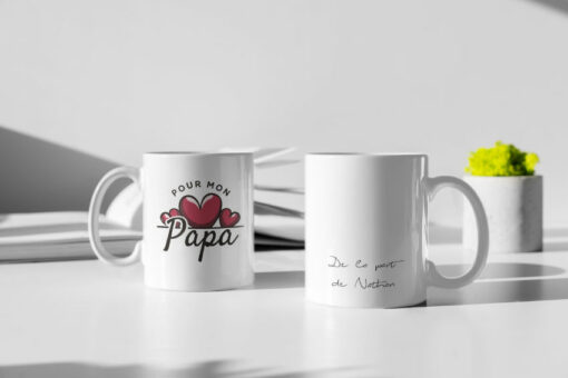 Mug - Pour Mon Papa De La Part De (Votre Prénom)