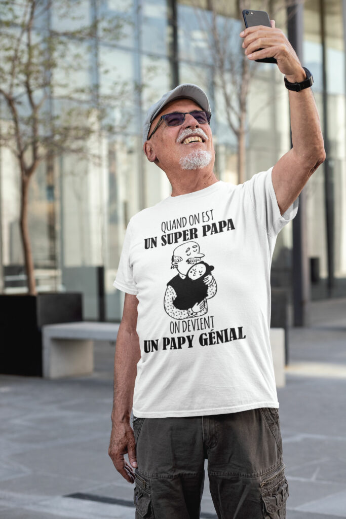 Teeshirt Homme - Quand On Est Un Super Papa On Devient Un Papy Génial (2)