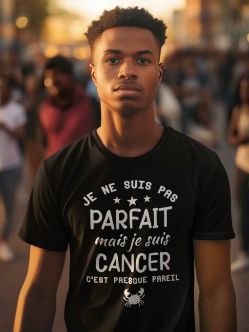 Teeshirt Homme - Je Ne Suis Pas Parfait Mais Je Suis Cancer